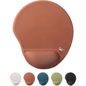 imageMr Pen Ergonomic Mouse Pad with Wrist Rest Blush Pink Breathable Fabric with Memory Foam Cushion NonSlip Rubber Base Gel Mouse Pad with Wrist SupportBrown