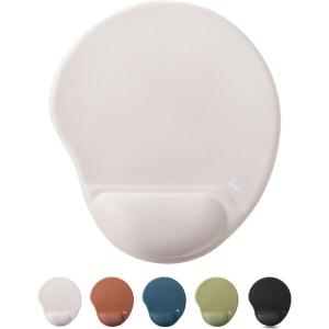imageMr Pen Ergonomic Mouse Pad with Wrist Rest Blush Pink Breathable Fabric with Memory Foam Cushion NonSlip Rubber Base Gel Mouse Pad with Wrist SupportBeige