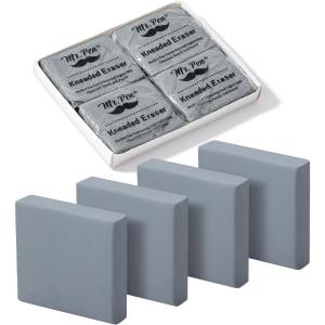 imageMr Pen Kneaded Erasers 10 Pack with Clear Cases Grey Kneaded Erasers for ArtistsGrey