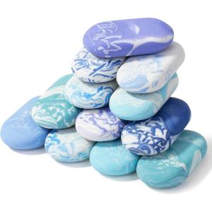 imageMr Pen Marble Pencil Erasers 12 Pack Ocean Breeze Colors No Smudge Mr Pen Erasers for Pencils