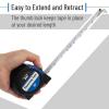 imageMr Pen Retractable Tape Measure 25 ft 2 Pack Sky Blue Steel Retractable Measuring Tape with FractionsDark Blue