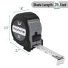 imageMr Pen Retractable Tape Measure 25 ft 2 Pack Sky Blue Steel Retractable Measuring Tape with FractionsGray