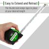 imageMr Pen Retractable Tape Measure 25 ft 2 Pack Sky Blue Steel Retractable Measuring Tape with FractionsGreen