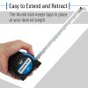 imageMr Pen Retractable Tape Measure 25 ft 2 Pack Sky Blue Steel Retractable Measuring Tape with FractionsLight Blue
