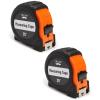 imageMr Pen Retractable Tape Measure 25 ft 2 Pack Sky Blue Steel Retractable Measuring Tape with FractionsOrangeBlack