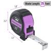 imageMr Pen Retractable Tape Measure 25 ft 2 Pack Sky Blue Steel Retractable Measuring Tape with FractionsPastel Purple