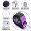 imageMr Pen Retractable Tape Measure 25 ft 2 Pack Sky Blue Steel Retractable Measuring Tape with FractionsPastel Purple