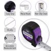 imageMr Pen Retractable Tape Measure 25 ft 2 Pack Sky Blue Steel Retractable Measuring Tape with FractionsPurple