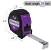 imageMr Pen Retractable Tape Measure 25 ft 2 Pack Sky Blue Steel Retractable Measuring Tape with FractionsPurple