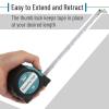 imageMr Pen Retractable Tape Measure 25 ft 2 Pack Sky Blue Steel Retractable Measuring Tape with FractionsTealBlack