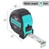 imageMr Pen Retractable Tape Measure 25 ft 2 Pack Sky Blue Steel Retractable Measuring Tape with FractionsTurquoise Blue