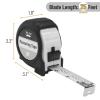 imageMr Pen Retractable Tape Measure 25 ft 2 Pack Sky Blue Steel Retractable Measuring Tape with FractionsWhite