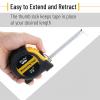 imageMr Pen Retractable Tape Measure 25 ft 2 Pack Sky Blue Steel Retractable Measuring Tape with FractionsYellow