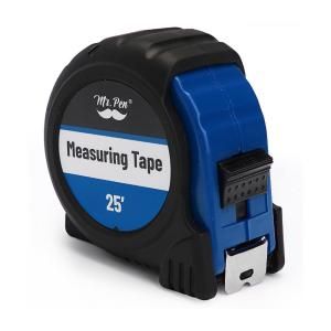 imageMr Pen Retractable Tape Measure 25 ft 2 Pack Sky Blue Steel Retractable Measuring Tape with FractionsDark Blue