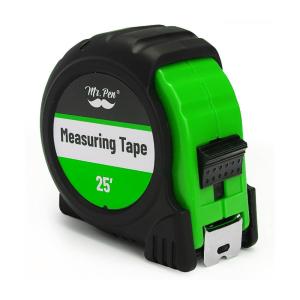 imageMr Pen Retractable Tape Measure 25 ft 2 Pack Sky Blue Steel Retractable Measuring Tape with FractionsGreen