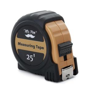 imageMr Pen Retractable Tape Measure 25 ft 2 Pack Sky Blue Steel Retractable Measuring Tape with FractionsLight Brown
