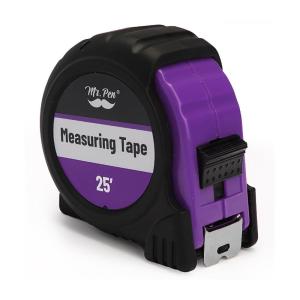 imageMr Pen Retractable Tape Measure 25 ft 2 Pack Sky Blue Steel Retractable Measuring Tape with FractionsPurple