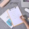 imageMr Pen Plastic Clipboard 125quot x 9quot 2 Pack Hot Pink Clipboard Plastic LowProfile Metal Clip with Retractable Hanging HolePeach Blush