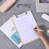 imageMr Pen Plastic Clipboard 125quot x 9quot 2 Pack Hot Pink Clipboard Plastic LowProfile Metal Clip with Retractable Hanging HolePetal Glow