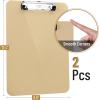imageMr Pen Plastic Clipboard 125quot x 9quot 2 Pack Hot Pink Clipboard Plastic LowProfile Metal Clip with Retractable Hanging HolePetal Glow