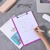 imageMr Pen Plastic Clipboard 125quot x 9quot 2 Pack Hot Pink Clipboard Plastic LowProfile Metal Clip with Retractable Hanging HolePlush Purple