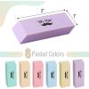 imageMr Pen Block Erasers for Pencils 24 pcs Chisel Design Neon Colored Pencil Erasers for Kids LatexFree No Smudge ampamp Paper TearPastel