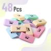 imageMr Pen Block Erasers for Pencils 24 pcs Chisel Design Neon Colored Pencil Erasers for Kids LatexFree No Smudge ampamp Paper TearPastel