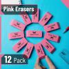 imageMr Pen Block Erasers for Pencils 24 pcs Chisel Design Neon Colored Pencil Erasers for Kids LatexFree No Smudge ampamp Paper TearPink
