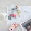 imageMr Pen Block Erasers for Pencils 24 pcs Chisel Design Neon Colored Pencil Erasers for Kids LatexFree No Smudge ampamp Paper TearPink