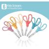 imageMr Pen Kids Scissors 6 Pack 5 Inch Blush Bloom Color Ages 4 Stainless Steel Blunt Tip ampamp Ergonomic Plastic Handle Right ampamp Left Handed Safety Scissors for Kids Ages 68 School ampamp PreschoolDesert Dusk