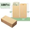 imageMr Pen Money Envelopes for Cash 100 Pack 65quot x 35quot Sky Breeze Craft Paper Cash Envelopes for Money Saving ChallengeBrown