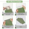 imageMr Pen Money Envelopes for Cash 100 Pack 65quot x 35quot Sky Breeze Craft Paper Cash Envelopes for Money Saving ChallengeMisty Sage