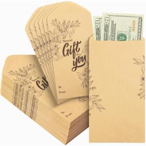 imageMr Pen Money Envelopes for Cash 100 Pack 65quot x 35quot Sky Breeze Craft Paper Cash Envelopes for Money Saving ChallengeNatural Gift Design