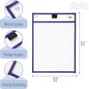 imageMr Pen Dry Erase Pocket Sleeves 6 Pack 10quotx14quot Ocean Breeze Color Theme Dry Erase Pockets Reusable Sleeves Job Ticket Holders with Marker Holder ampamp Metal EyeletWinter