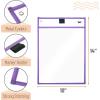 imageMr Pen Dry Erase Pocket Sleeves 6 Pack 10quotx14quot Ocean Breeze Color Theme Dry Erase Pockets Reusable Sleeves Job Ticket Holders with Marker Holder ampamp Metal EyeletPastel Colors