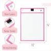 imageMr Pen Dry Erase Pocket Sleeves 6 Pack 10quotx14quot Ocean Breeze Color Theme Dry Erase Pockets Reusable Sleeves Job Ticket Holders with Marker Holder ampamp Metal EyeletPink Shades