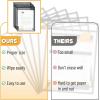 imageMr Pen Dry Erase Pocket Sleeves 6 Pack 10quotx14quot Ocean Breeze Color Theme Dry Erase Pockets Reusable Sleeves Job Ticket Holders with Marker Holder ampamp Metal EyeletBlack
