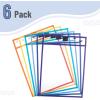 imageMr Pen Dry Erase Pocket Sleeves 6 Pack 10quotx14quot Ocean Breeze Color Theme Dry Erase Pockets Reusable Sleeves Job Ticket Holders with Marker Holder ampamp Metal EyeletWinter