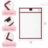 imageMr Pen Dry Erase Pocket Sleeves 6 Pack 10quotx14quot Ocean Breeze Color Theme Dry Erase Pockets Reusable Sleeves Job Ticket Holders with Marker Holder ampamp Metal EyeletSunset