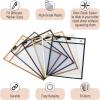 imageMr Pen Dry Erase Pocket Sleeves 6 Pack 10quotx14quot Ocean Breeze Color Theme Dry Erase Pockets Reusable Sleeves Job Ticket Holders with Marker Holder ampamp Metal EyeletDesert Dusk