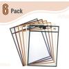 imageMr Pen Dry Erase Pocket Sleeves 6 Pack 10quotx14quot Ocean Breeze Color Theme Dry Erase Pockets Reusable Sleeves Job Ticket Holders with Marker Holder ampamp Metal EyeletDesert Dusk