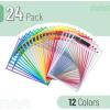 imageMr Pen Dry Erase Pocket Sleeves 6 Pack 10quotx14quot Ocean Breeze Color Theme Dry Erase Pockets Reusable Sleeves Job Ticket Holders with Marker Holder ampamp Metal EyeletBright  Pastel Colors
