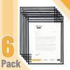 imageMr Pen Dry Erase Pocket Sleeves 6 Pack 10quotx14quot Ocean Breeze Color Theme Dry Erase Pockets Reusable Sleeves Job Ticket Holders with Marker Holder ampamp Metal EyeletBlack