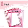 imageMr Pen Dry Erase Pocket Sleeves 6 Pack 10quotx14quot Ocean Breeze Color Theme Dry Erase Pockets Reusable Sleeves Job Ticket Holders with Marker Holder ampamp Metal EyeletPink Shades
