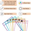 imageMr Pen Dry Erase Pocket Sleeves 6 Pack 10quotx14quot Ocean Breeze Color Theme Dry Erase Pockets Reusable Sleeves Job Ticket Holders with Marker Holder ampamp Metal EyeletPastel Colors
