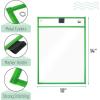 imageMr Pen Dry Erase Pocket Sleeves 6 Pack 10quotx14quot Ocean Breeze Color Theme Dry Erase Pockets Reusable Sleeves Job Ticket Holders with Marker Holder ampamp Metal EyeletBright  Pastel Colors