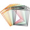 imageMr Pen Dry Erase Pocket Sleeves 12 Pack 10quotx14quot Citrus Grove Color Theme Dry Erase Pockets Reusable Sleeves Job Ticket Holders with Marker Holder ampamp Metal Eyelet