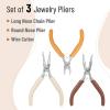 imageMr Pen Jewelry Pliers Set 3 Pack Candy Colors Rubber Handle ampamp Ergonomic Design Mini Pliers for Jewelry Making Tools Small Wire Cutters for CraftingAutumn