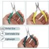 imageMr Pen Jewelry Pliers Set 3 Pack Candy Colors Rubber Handle ampamp Ergonomic Design Mini Pliers for Jewelry Making Tools Small Wire Cutters for CraftingShades of Green