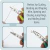 imageMr Pen Jewelry Pliers Set 3 Pack Candy Colors Rubber Handle ampamp Ergonomic Design Mini Pliers for Jewelry Making Tools Small Wire Cutters for CraftingShades of Green